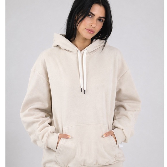 feat Sweaters - FEAT Oatmilk Hoodie – Soft Cozy Pullover